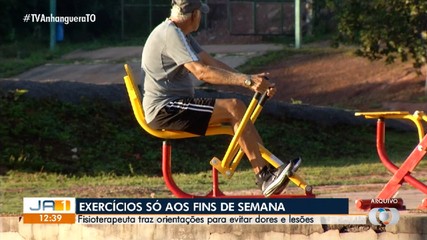 Praticar exercícios somente aos fins de semana exige cuidados