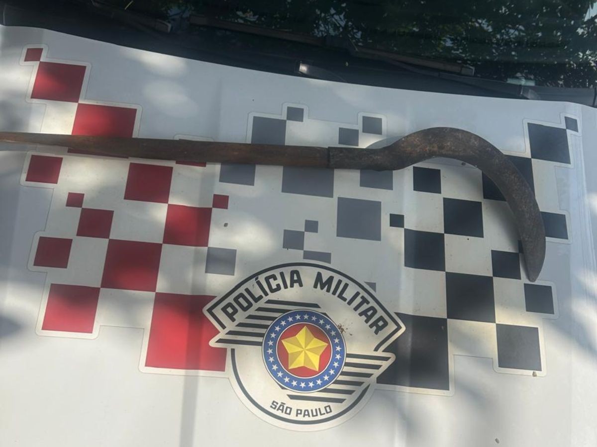 Homem que atacou mulher com foice é preso em flagrante em Piracicaba