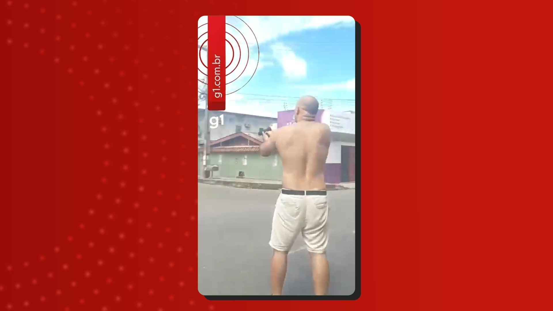 Vídeo mostra suspeito atirando contra homem em rua de Manaus