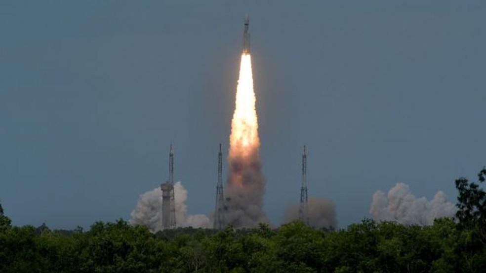A Índia enviou ao espaço o módulo de pouso Chandrayaan-3 — Foto: REUTERS