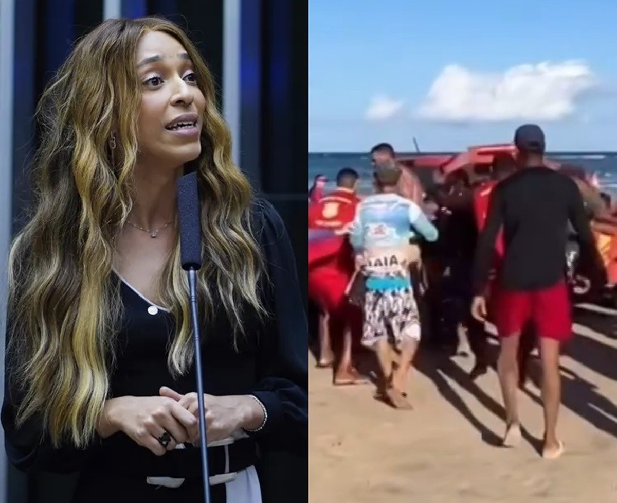 Erika Hilton pede explicações ao governo de PE sobre atuação da polícia em agressão contra turistas em Porto de Galinhas