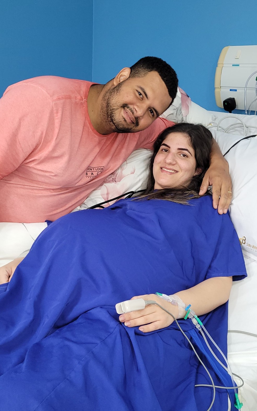 Quezia e Madgiel antes da chegada dos s�xtuplos, no Esp�rito Santo &mdash; Foto: Arquivo Pessoal