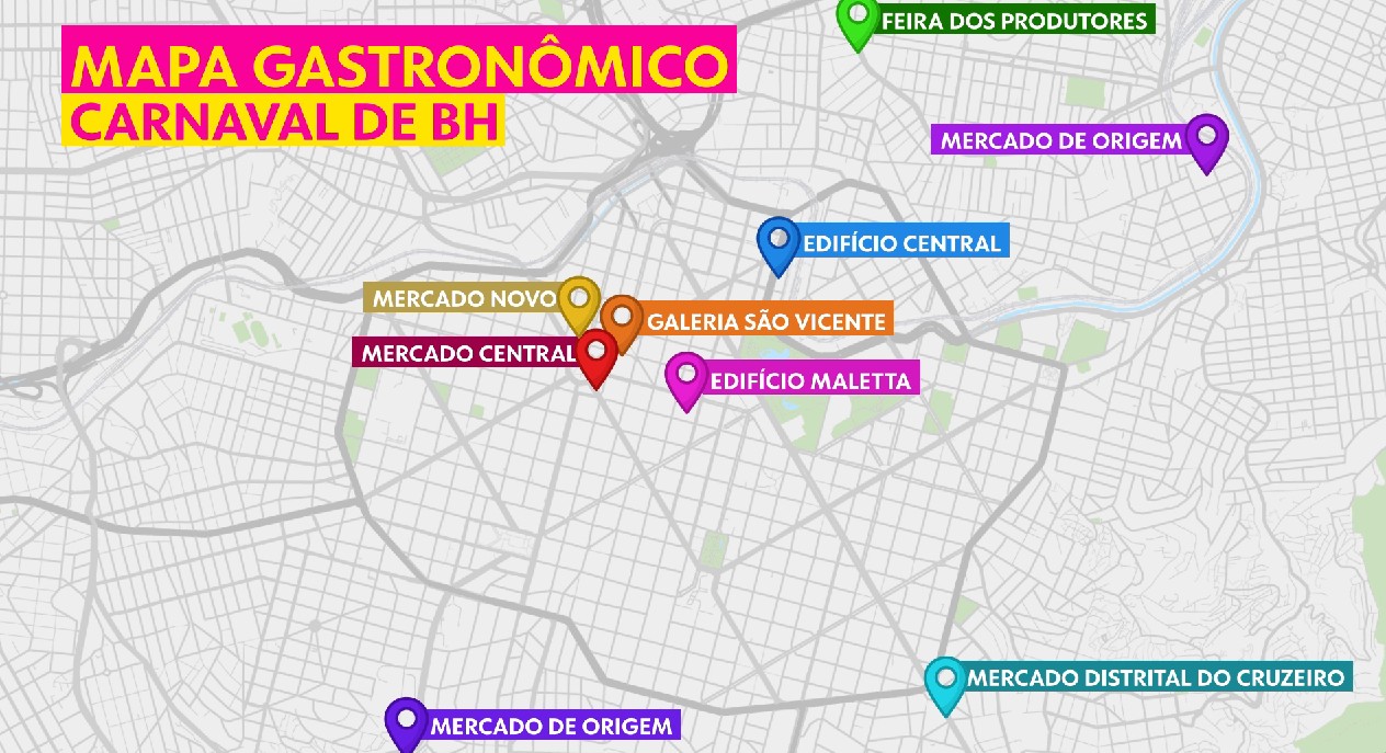 Onde comer no Carnaval de BH? Veja mapa gastronômico da festa