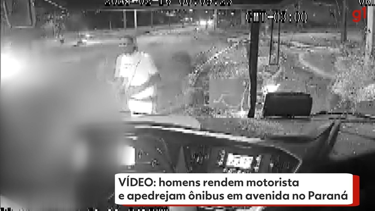 VÍDEO: homens rendem motorista e apedrejam ônibus em avenida no Paraná - Portiaas