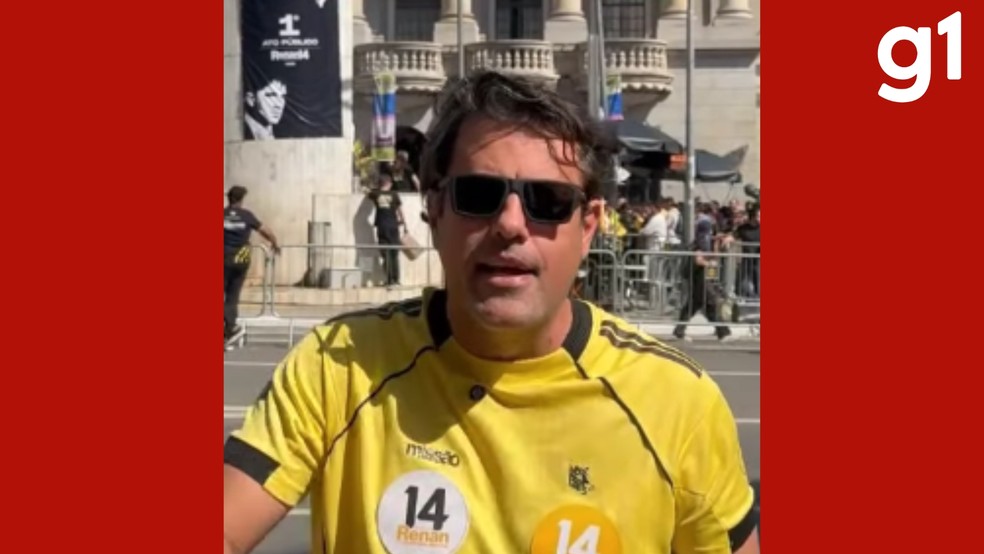 O candidato Rafaell Milas não divulgou agenda em Mato Grosso. Ele participou de um ato de campanha em São Paulo. — Foto: Reprodução