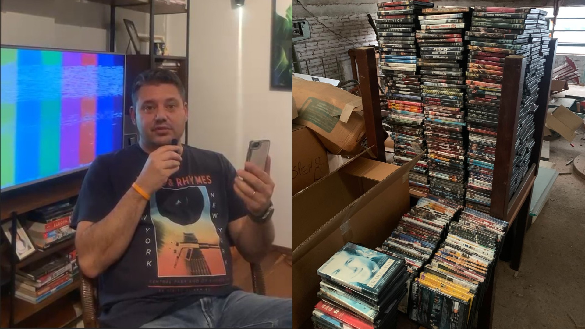 Doações de videolocadora em SC com 10 mil DVDs mobiliza cinéfilos de vários estados: 'mídia física traz senso de urgência'