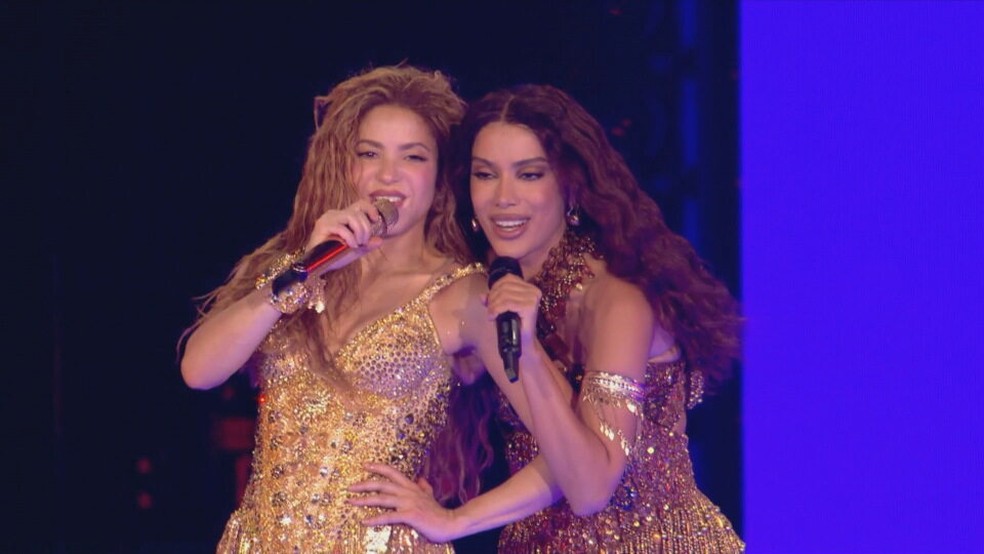 Shakira e Anitta no Todo Mundo no Rio 2026 — Foto: TV Globo