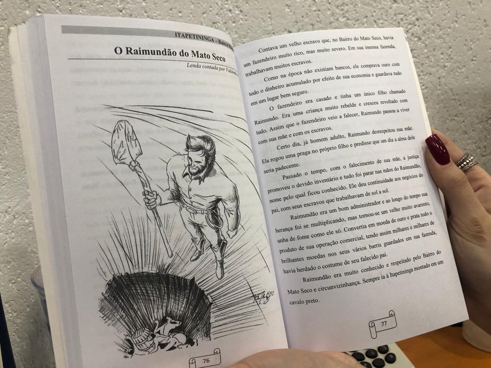 Lenda do Raimundão é destacada em livro de escritoras de Itapetininga (SP) — Foto: Heloísa Casonato/g1/Arquivo