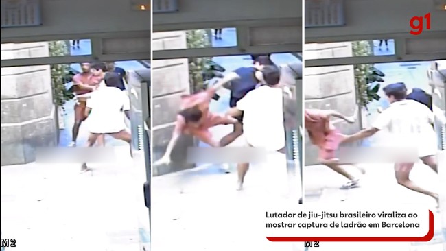 Lutador de jiu-jitsu brasileiro viraliza ao mostrar captura de ladrão em Barcelona