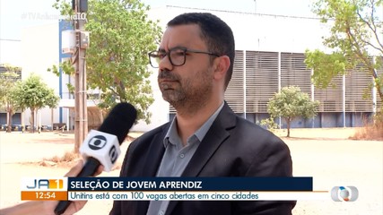 Unitins abre processo seletivo com 100 vagas para Jovens Aprendizes em cinco cidades