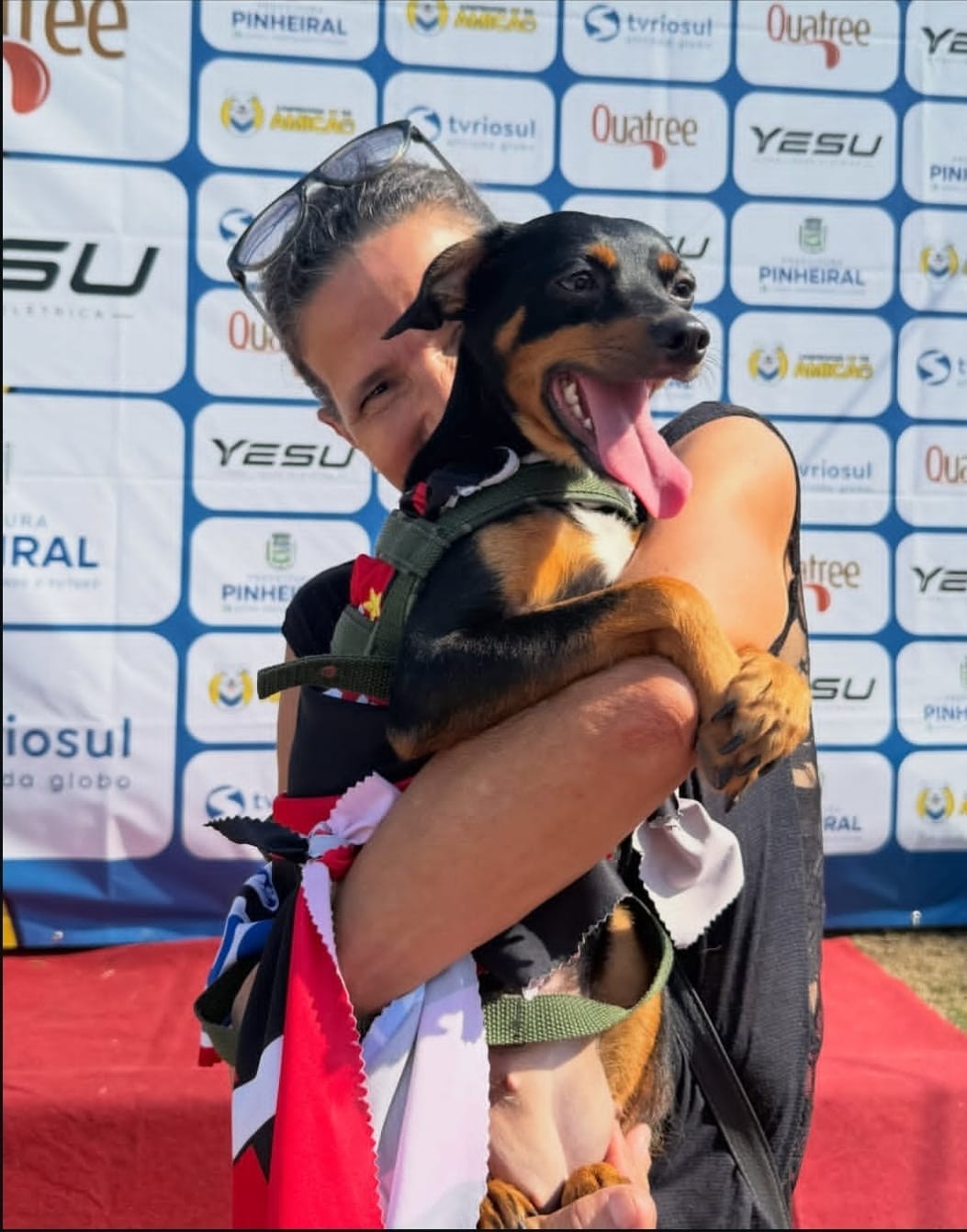 'Caminhada do Amicão' reúne famílias e pets pela primeira vez em Pinheiral; veja fotos — Foto: Divulgação/TV Rio Sul