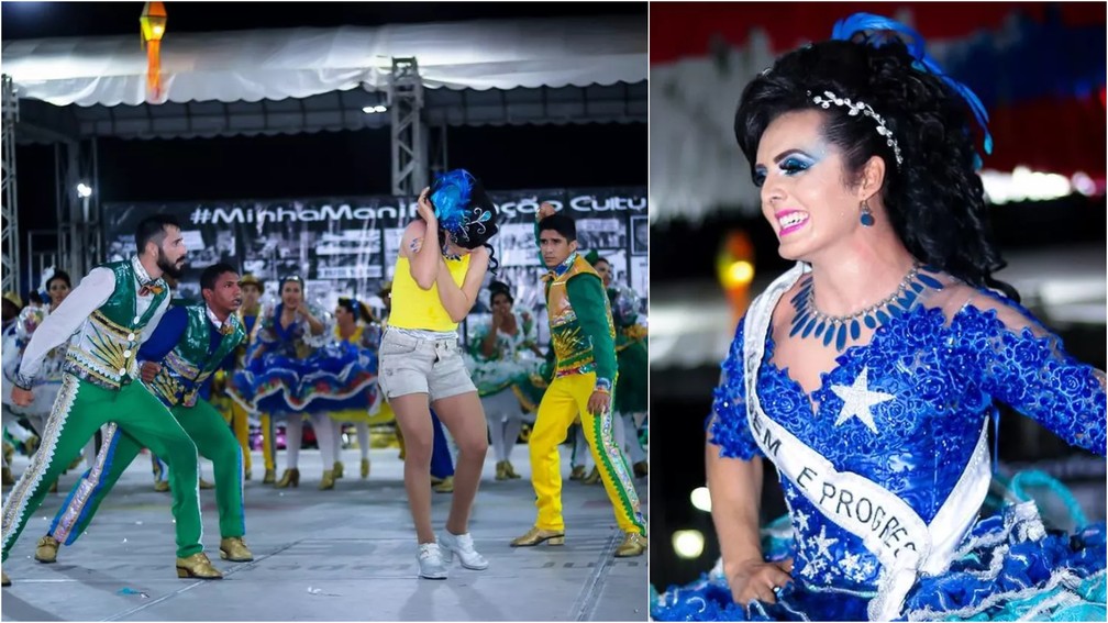 O grupo Girassol do Sertão fez memória à violência contra a travesti Dandara nas apresentações de 2018. — Foto: Reprodução