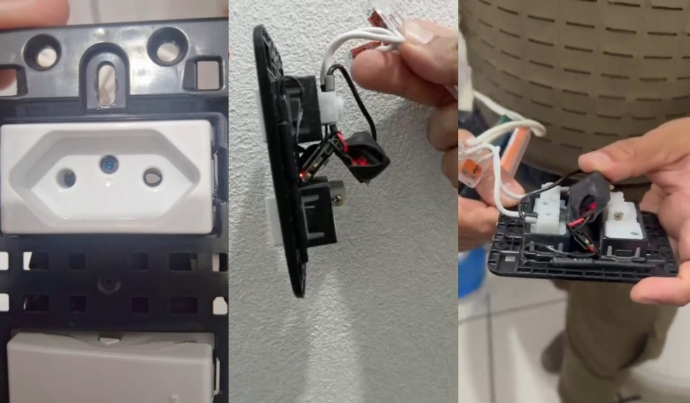 Funcionária encontra microcâmera em banheiro da empresa em Içara — Foto: PMSC/Divulgação