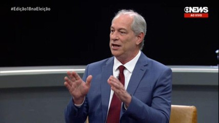 Ciro Gomes PDT responde a pergunta sobre combate a mil cias