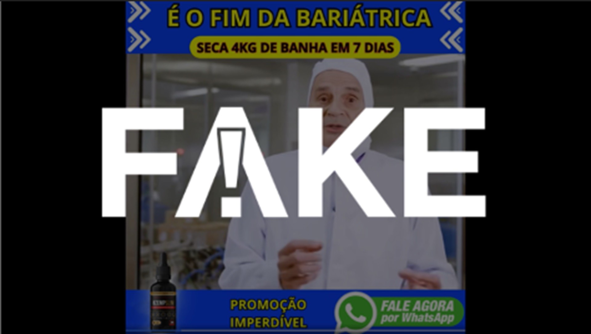 É #FAKE vídeo em que Drauzio Varella indica suposto emagrecedor 