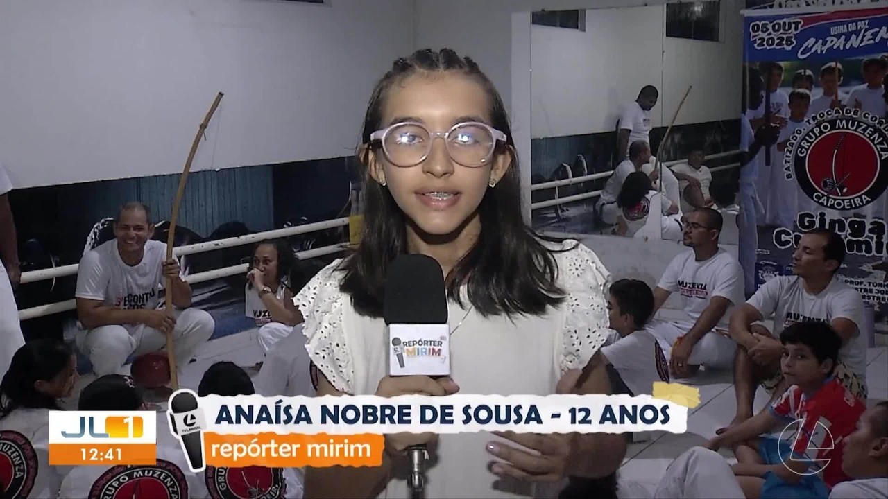 Repórter mirim: Anaísa Sousa destaca o poder transformador da capoeira em Capanema​‌​