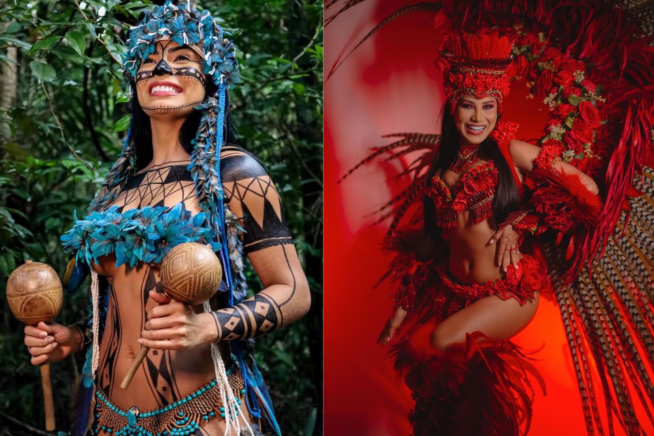 
Cunhã-Poranga e Rainha do Folclore: entenda o que candidatas da Casa de Vidro do BBB 26 representam no Festival de Parintins