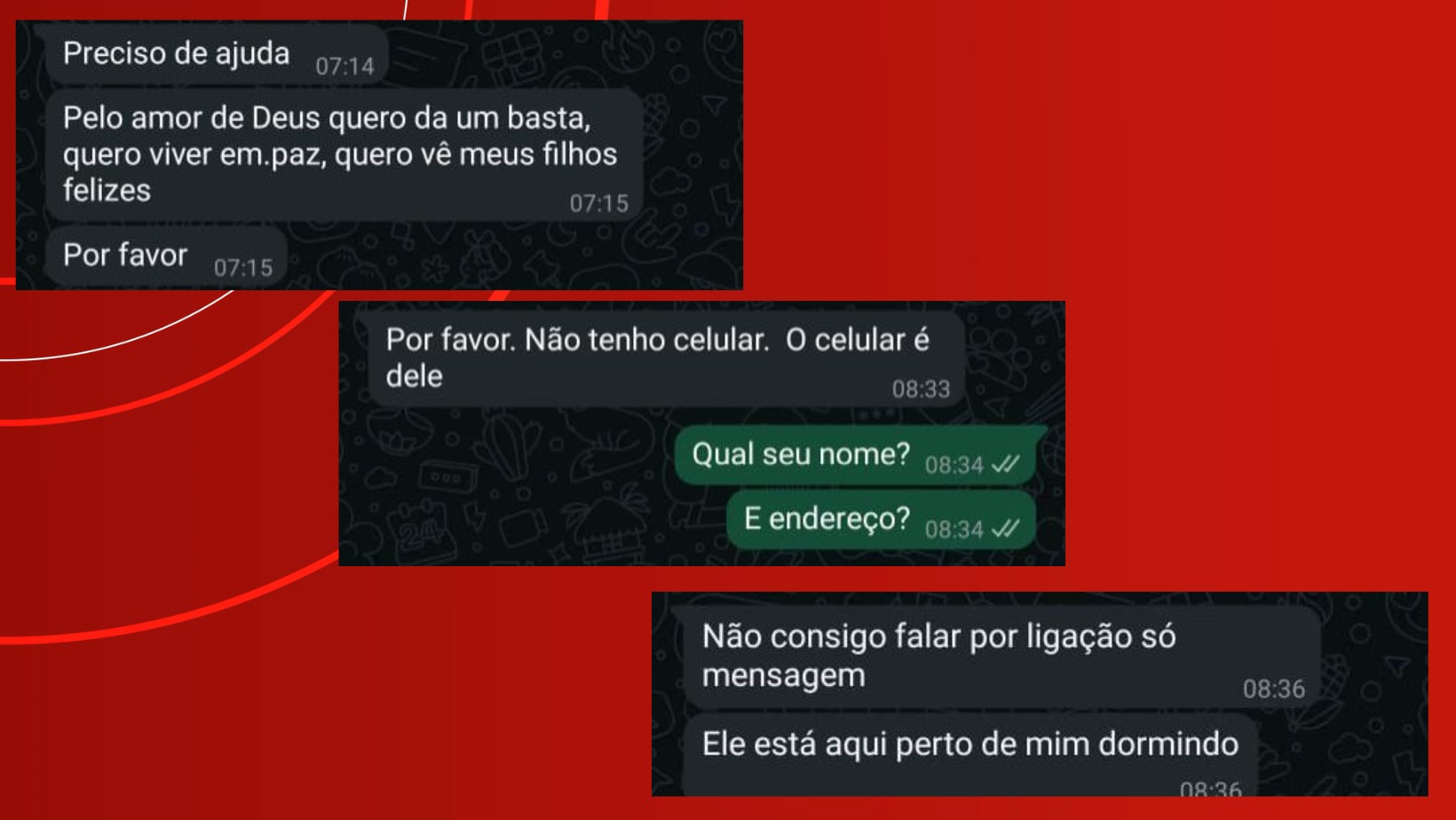 Mulher agredida por companheiro pede ajuda da polícia por mensagem de texto e homem é preso: 'quero viver em paz'