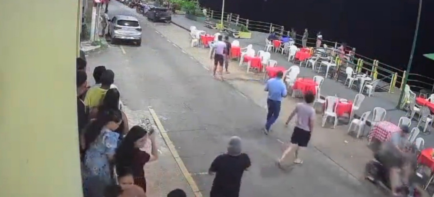 VÍDEO: Suspeito morre após troca de tiros com policial em orla de Marabá, no PA