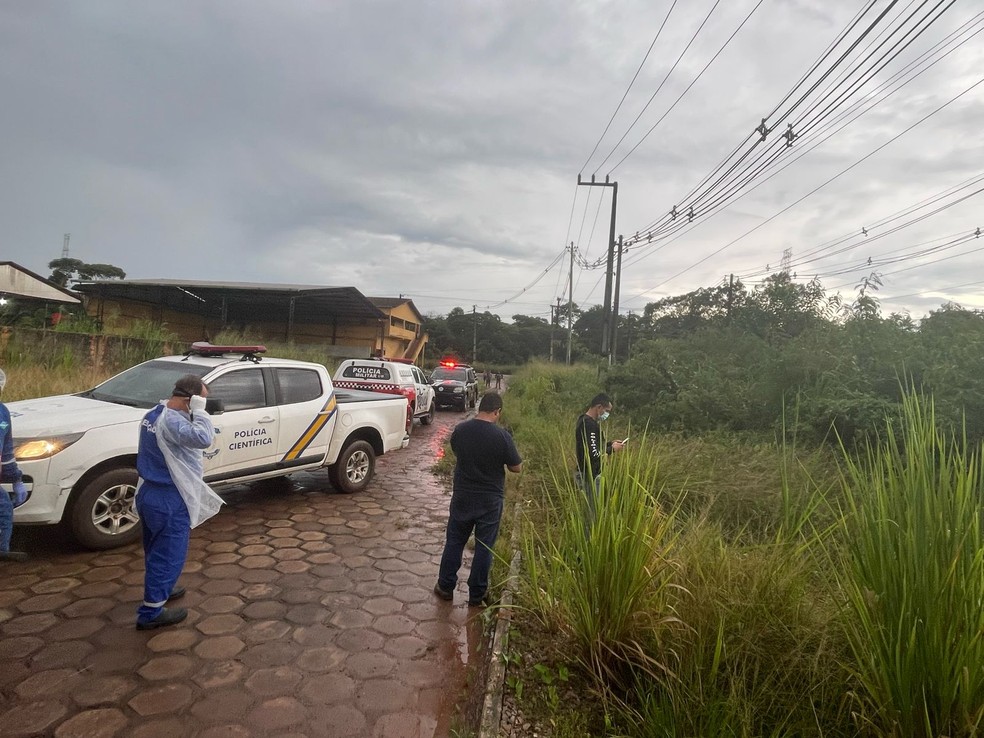 Corpo de Jorge Augusto estava em região de mata em Barcarena (PA) — Foto: Divulgação/Polícia Militar do Pará